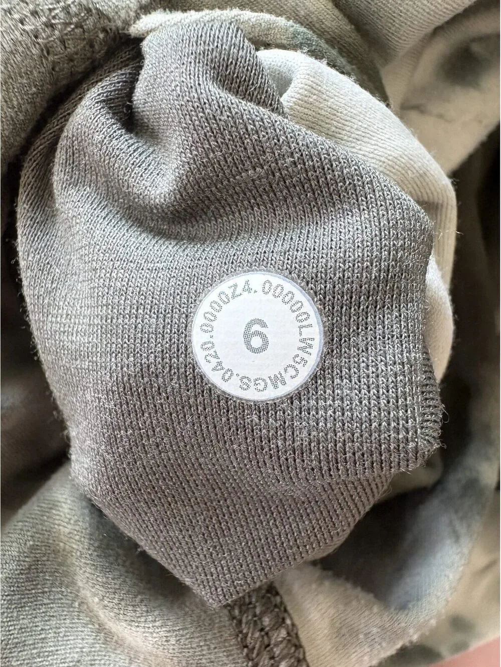 Lululemon Size 6 Olive Green Tie Dye High Rise Leggings
